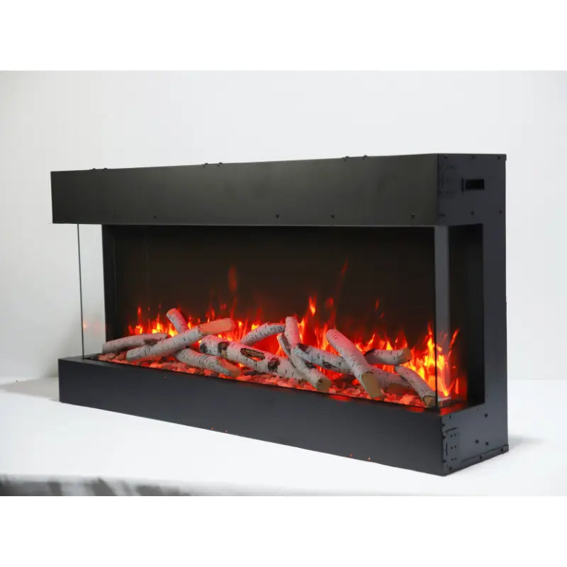 Amantii Panorama Tru View Slim Lumina 50" 3-Sided Built In Indoor/Outdoor Electric Fireplace