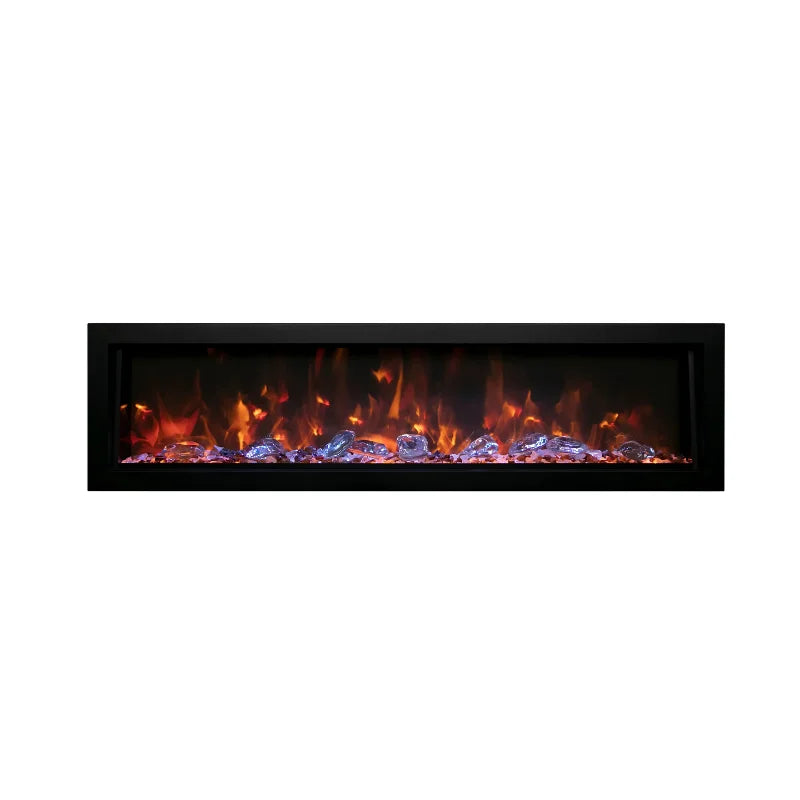 Amantii Panorama 60" Built-in Tall & Deep Lumina Indoor/Outdoor Linear Electric Fireplace