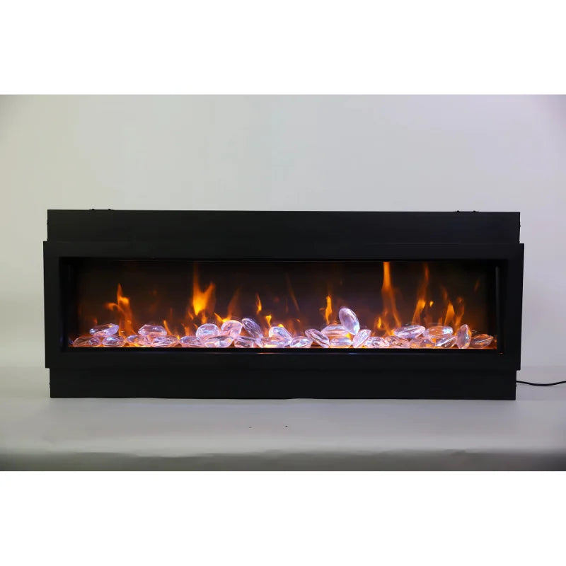 Amantii Panorama 88" Deep Built-in Indoor/Outdoor Linear Electric Fireplace