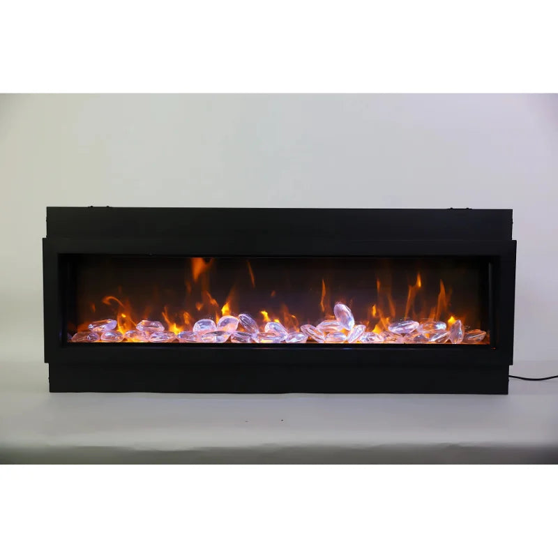 Amantii Panorama 72" Deep Built-in Indoor/Outdoor Linear Electric Fireplace