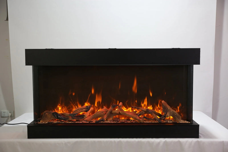 Amantii Panorama Tru View Extra Tall & Deep 50" 3-Sided Built In Indoor/Outdoor Electric Fireplace