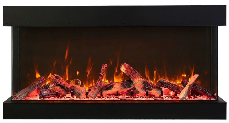 Amantii Panorama Tru View Extra Tall & Deep 50" 3-Sided Built In Indoor/Outdoor Electric Fireplace