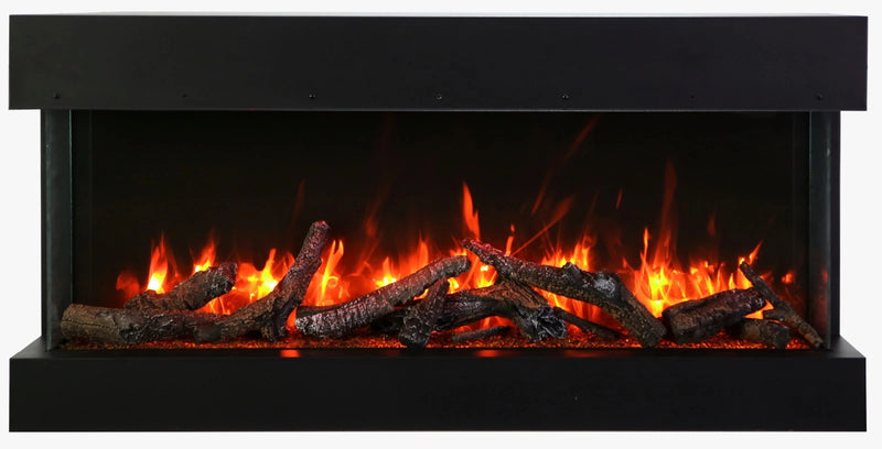 Amantii Panorama Tru View Extra Tall & Deep 50" 3-Sided Built In Indoor/Outdoor Electric Fireplace