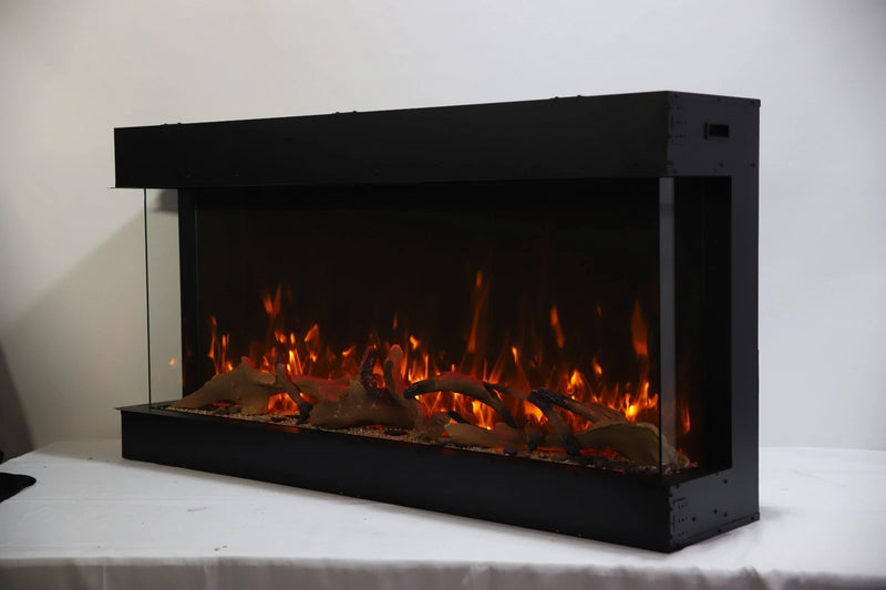 Amantii Panorama Tru View Extra Tall & Deep 40" 3-Sided Built In Indoor/Outdoor Electric Fireplace