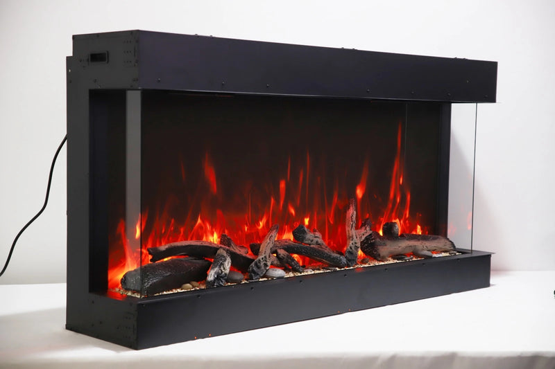 Amantii Panorama Tru View Extra Tall & Deep Lumina 88" 3-Sided Built In Indoor/Outdoor Electric Fireplace