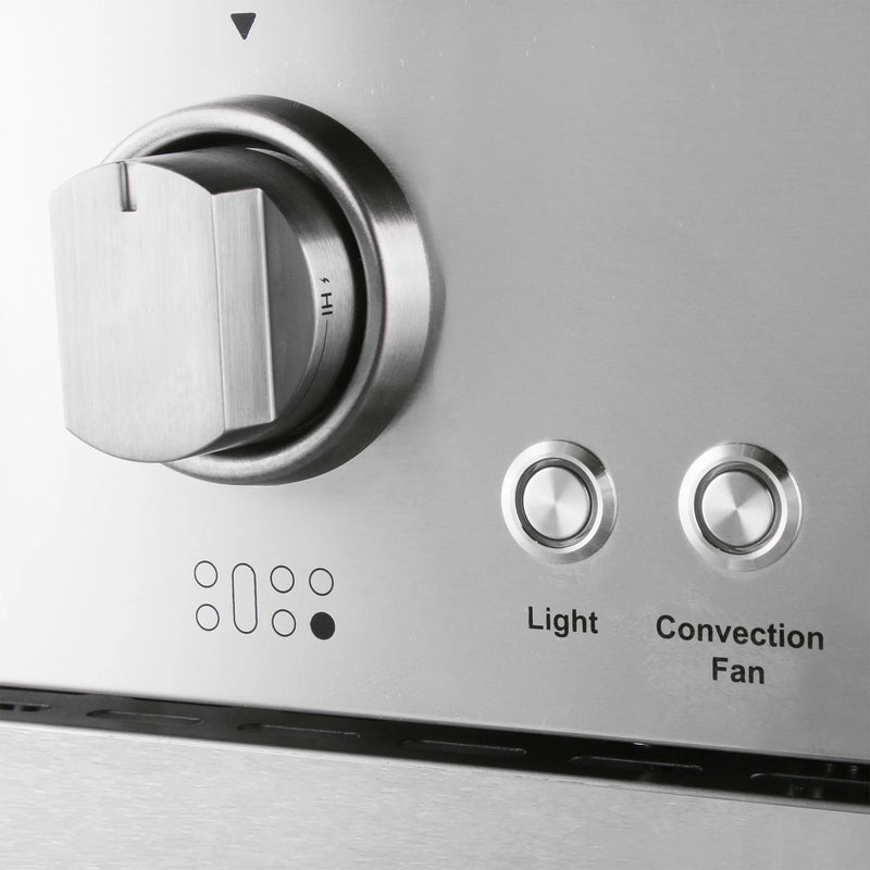 Cosmo 48" Lumin Collection 6.7 cu. ft. Freestanding Dual Fuel Double Oven Range in Stainless Steel, 6 Sealed Burners, Griddle, COS-DFRL486GK