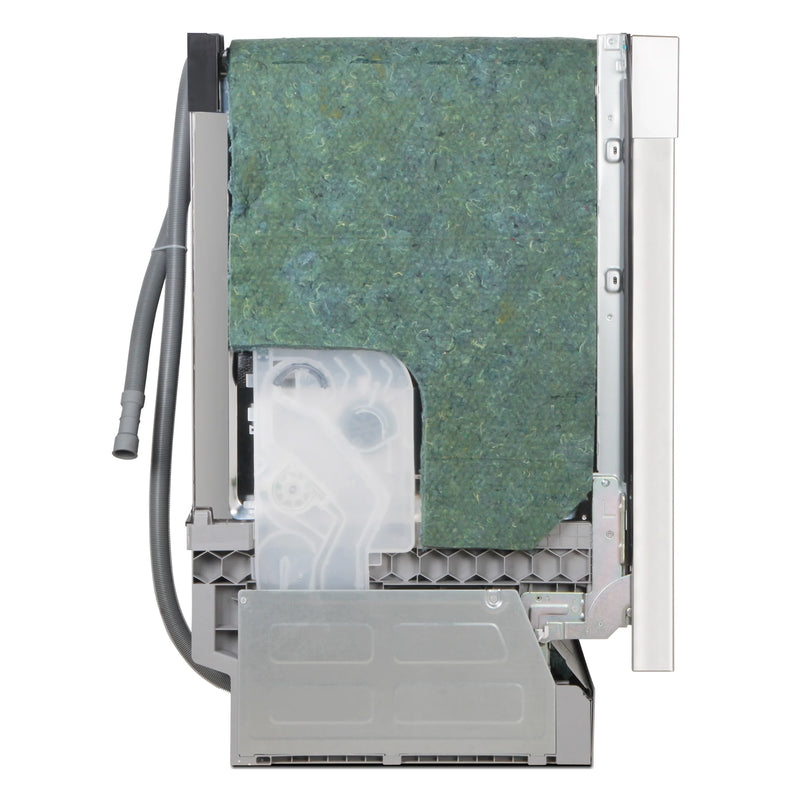 Cosmo 24" Built-In Tall Tub Dishwasher in Fingerprint Resistant Stainless Steel, Quiet 52 dBA, Adjustable Upper Rack, COS-DWD24FBR