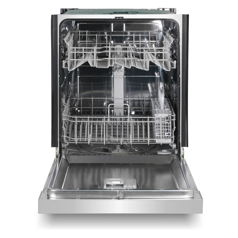 Cosmo 24" Built-In Tall Tub Dishwasher in Fingerprint Resistant Stainless Steel, Quiet 52 dBA, Adjustable Upper Rack, COS-DWD24FBR