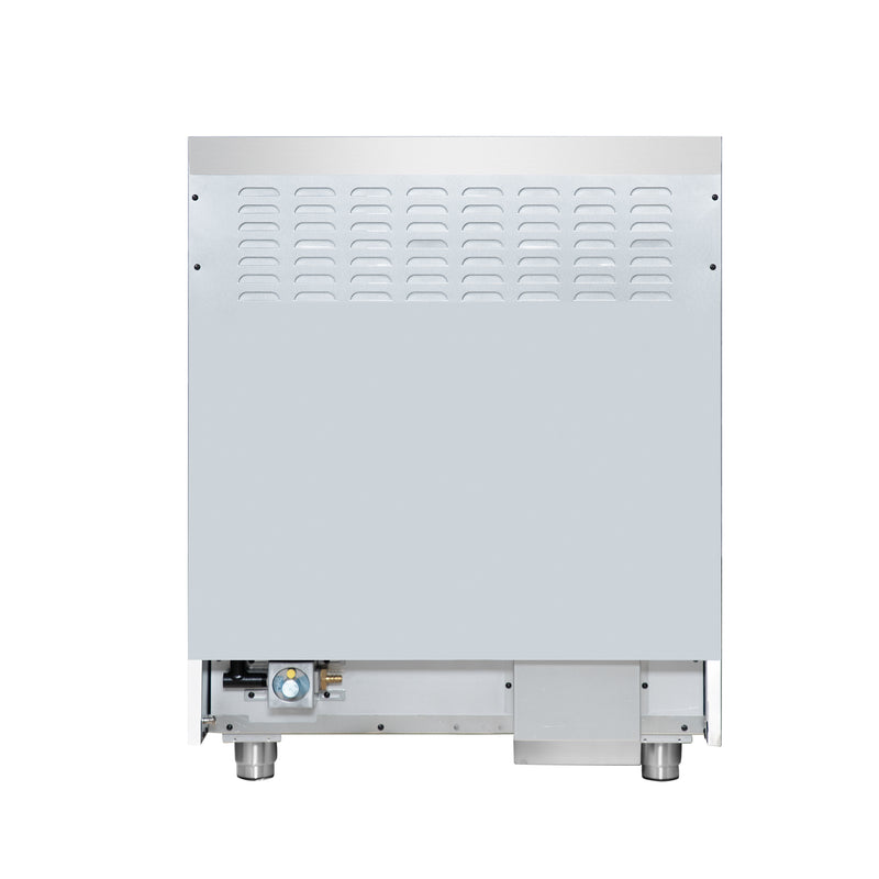 Forno Massimo 30" Freestanding Dual Fuel Range in Black with 5 Sealed Burners, Air Fryer Kit, Wok Support & Griddle in Black with Antique Brass Accents, FFSGS6125-30BLK