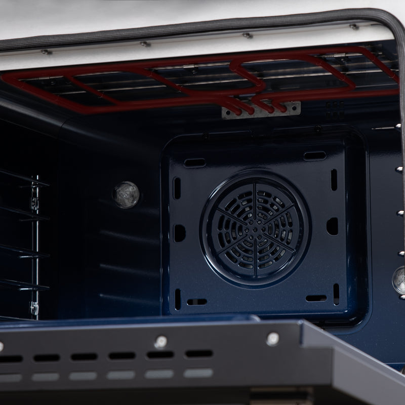 Forno Massimo 30" Freestanding Dual Fuel Range in Black with 5 Sealed Burners, Air Fryer Kit, Wok Support & Griddle in Black with Antique Brass Accents, FFSGS6125-30BLK