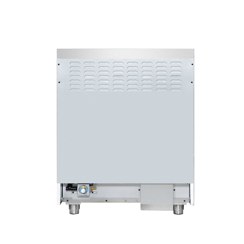 Forno Massimo 30" Freestanding Dual Fuel Range in White with 5 Sealed Burners, Air Fryer Kit, Wok Support & Griddle in White with Antique Brass Accents, FFSGS6125-30WHT