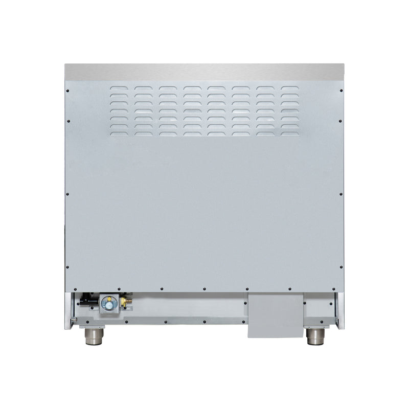 Forno Massimo 36" 5.36 cu. ft. Freestanding Dual Fuel Range with 6 Sealed Burners, Air Fryer Kit, Wok Support & Griddle in Black with Antique Brass Accents, FFSGS6125-36WHT