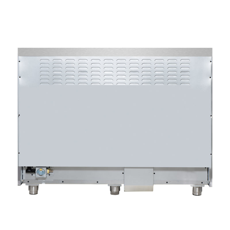 Forno Massimo 48" Freestanding Dual Fuel Range in Black, with 8 Sealed Burners, Air Fryer Kit, Wok Support & Griddle, with Antique Brass Handles, FFSGS6125-48BLK