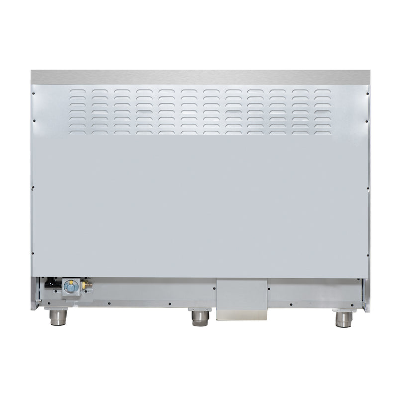 Forno Massimo 48" Freestanding Dual Fuel Range in White, with 8 Sealed Burners, Air Fryer Kit, Wok Support & Griddle, with Antique Brass Handles, FFSGS6125-48WHT