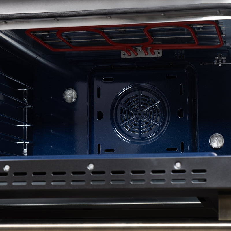 Forno Massimo 48" Freestanding Dual Fuel Range in White, with 8 Sealed Burners, Air Fryer Kit, Wok Support & Griddle, with Antique Brass Handles, FFSGS6125-48WHT