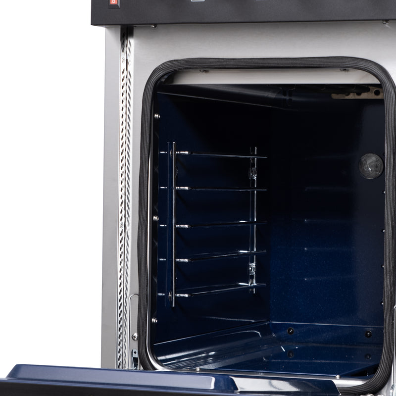 Forno Massimo 48" Freestanding Dual Fuel Range in White, with 8 Sealed Burners, Air Fryer Kit, Wok Support & Griddle, with Antique Brass Handles, FFSGS6125-48WHT