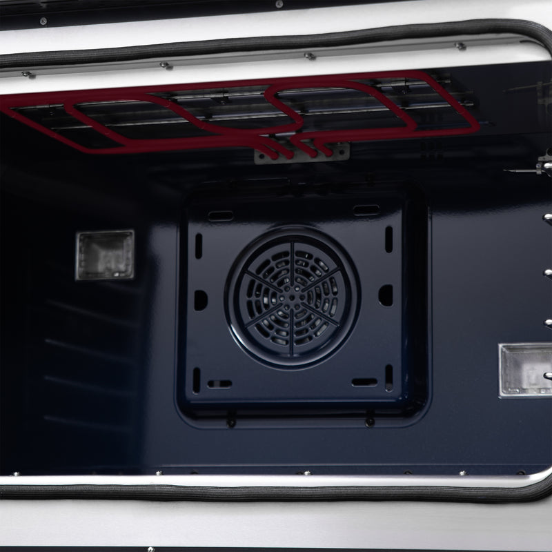 Forno Capriasca 36" 5.36 cu. ft. Dual Fuel Range with 6 Brass Burners, Air Fryer Kit, Rotisserie Kit, Wok Support & Griddle in Black with Antique Brass Handles, FFSGS6387-36BLK