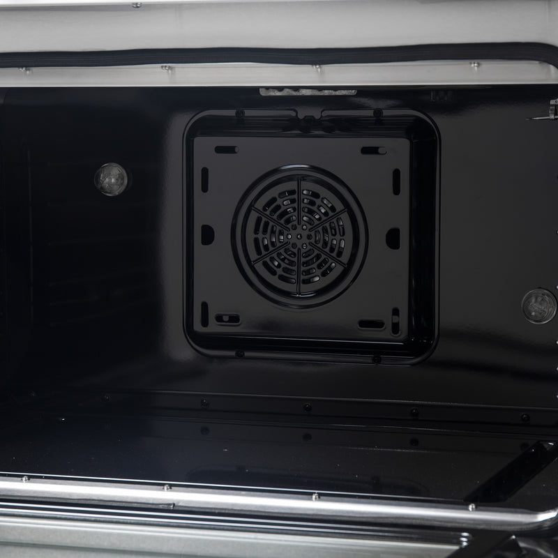 Forno Galiano 36" Freestanding Dual Fuel Range in White, True Convection, 6 Burners, with Antique Brass Handles, FFSGS6156-36WHT