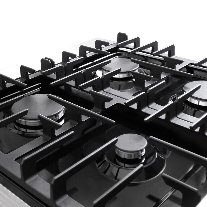 Cosmo 24" Haven Collection 3.73 cu. ft. Freestanding Gas Range in Stainless Steel, Convection Fan, 4 Sealed Burners, COS-EPGR244