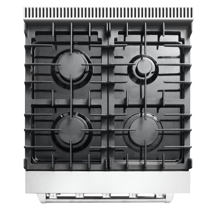 Cosmo 24" Haven Collection 3.73 cu. ft. Freestanding Gas Range in Stainless Steel, Convection Fan, 4 Sealed Burners, COS-EPGR244