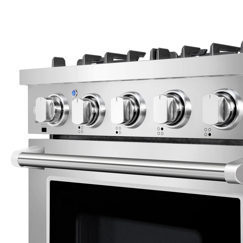 Cosmo 24" Haven Collection 3.73 cu. ft. Freestanding Gas Range in Stainless Steel, Convection Fan, 4 Sealed Burners, COS-EPGR244