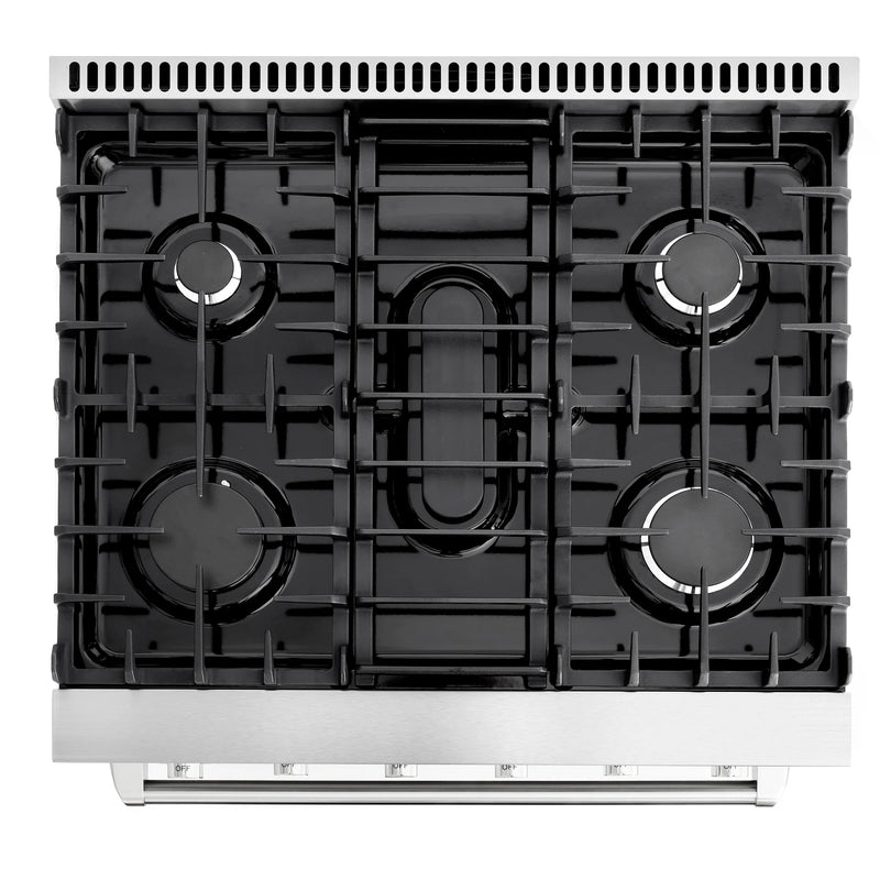 Cosmo 30" Haven Collection 4.5 cu. ft. Freestanding Gas Range in Stainless Steel, Convection Fan, 5 Sealed Burners, COS-EPGR304