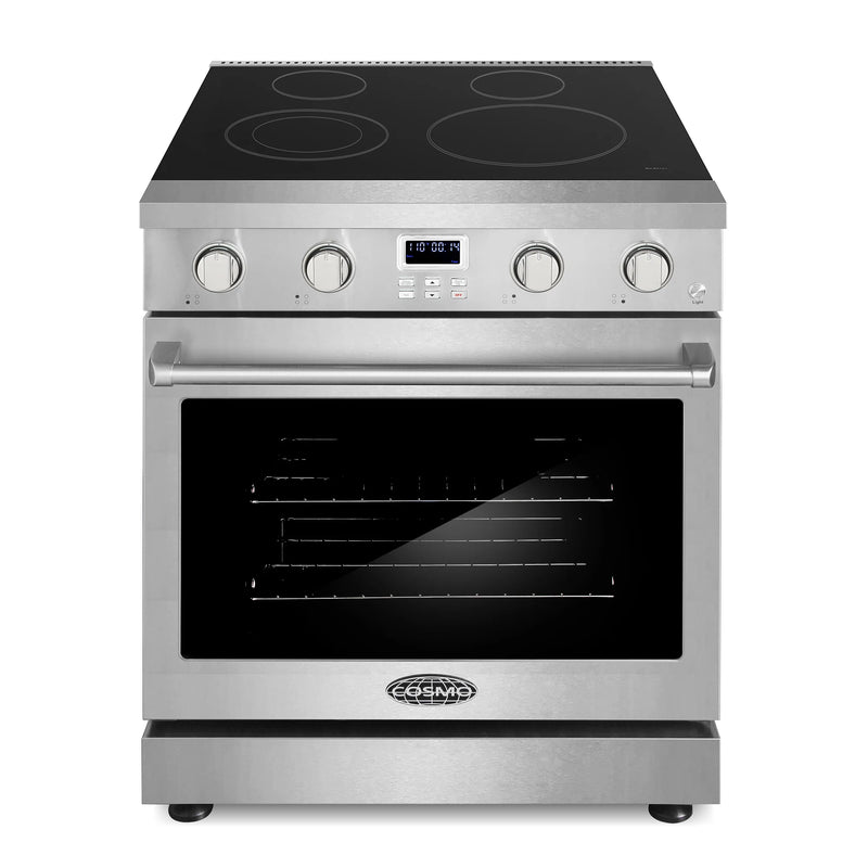 Cosmo 30" Haven Collection 4.8 cu. ft. Electric Range in Stainless Steel, Convection Oven, 4 Burners, COS-ERC304KBD