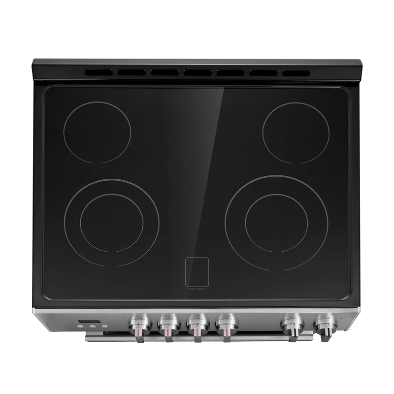 Cosmo 30" Stellar Collection 5.0 cu. ft. Electric Range in Stainless Steel, Convection Oven, 4 Burners, COS-ERD304K