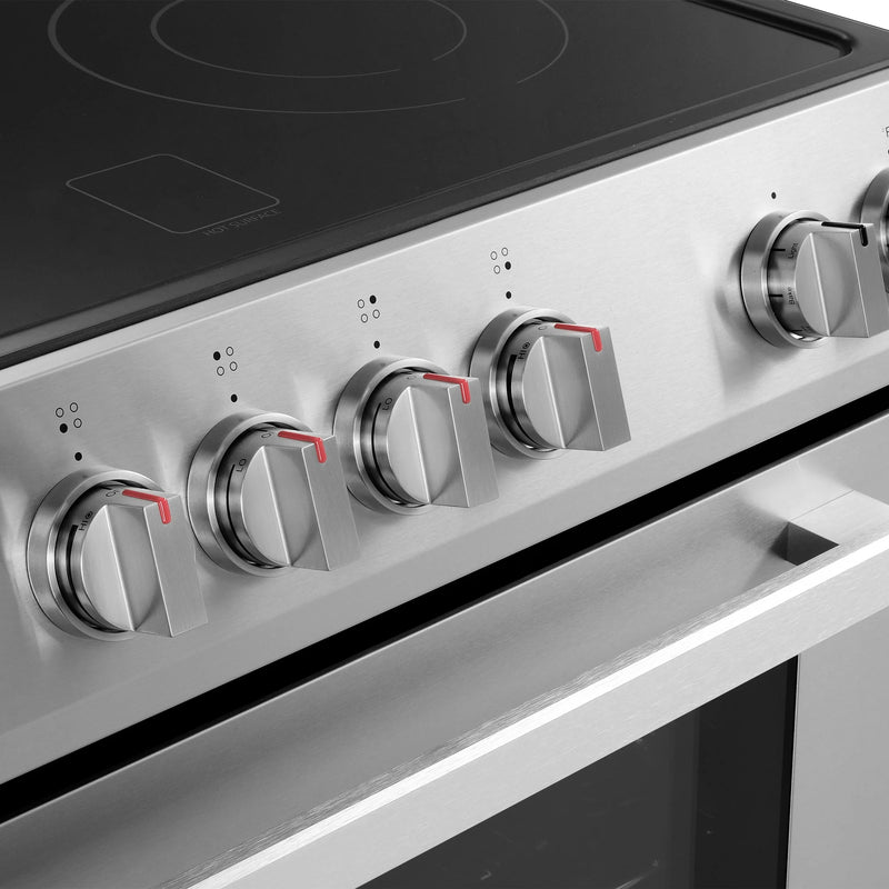 Cosmo 30" Stellar Collection 5.0 cu. ft. Electric Range in Stainless Steel, Convection Oven, 4 Burners, COS-ERD304K