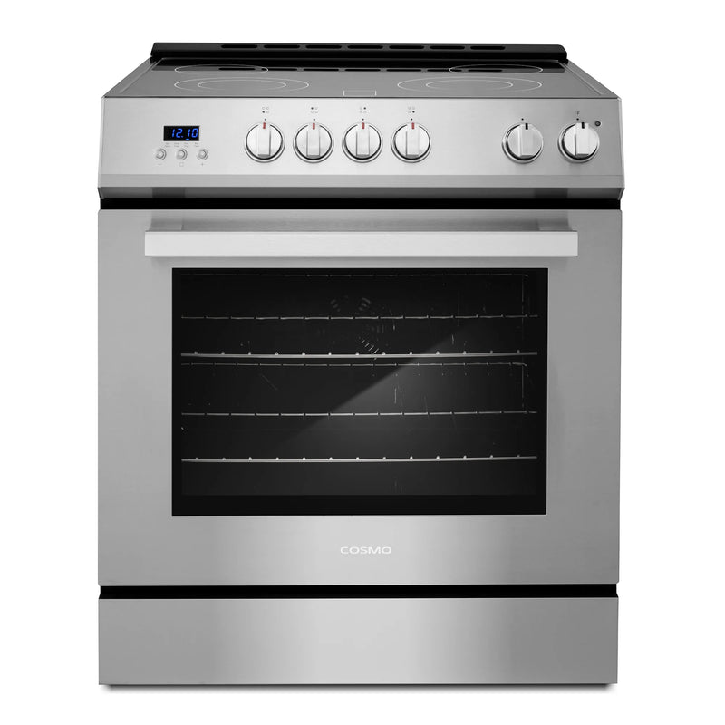 Cosmo 30" Stellar Collection 5.0 cu. ft. Electric Range in Stainless Steel, Convection Oven, 4 Burners, COS-ERD304K