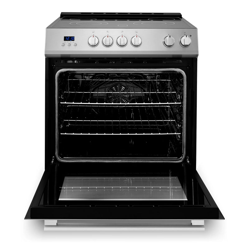 Cosmo 30" Stellar Collection 5.0 cu. ft. Electric Range in Stainless Steel, Convection Oven, 4 Burners, COS-ERD304K