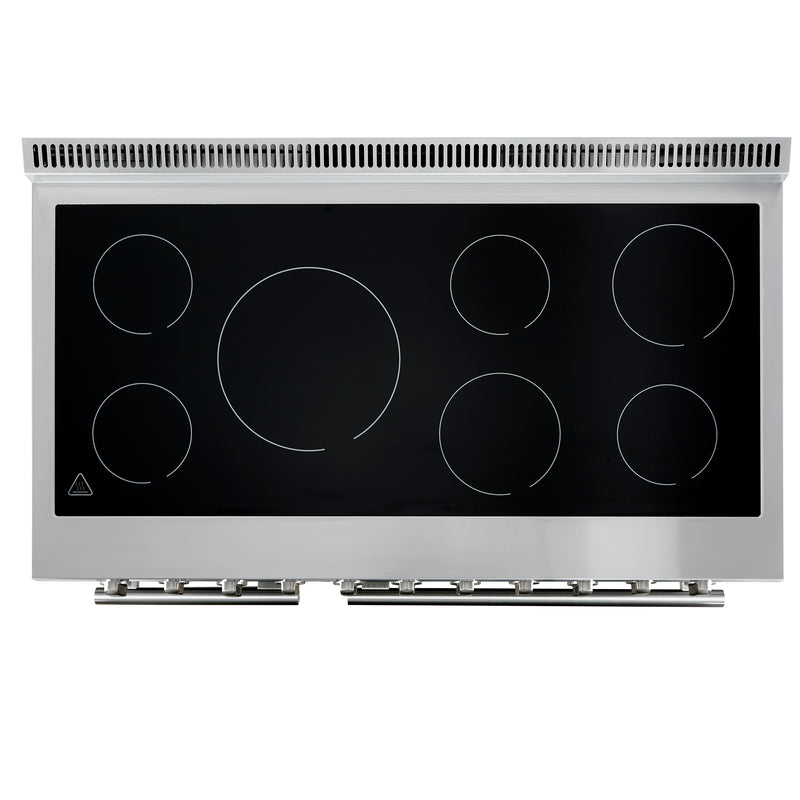 Forno Paolo 48" Freestanding Electric Range in Stainless Steel, True Convection, 7 Burners, FFSEL6011-48