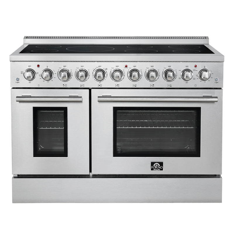Forno Paolo 48" Freestanding Electric Range in Stainless Steel, True Convection, 7 Burners, FFSEL6011-48