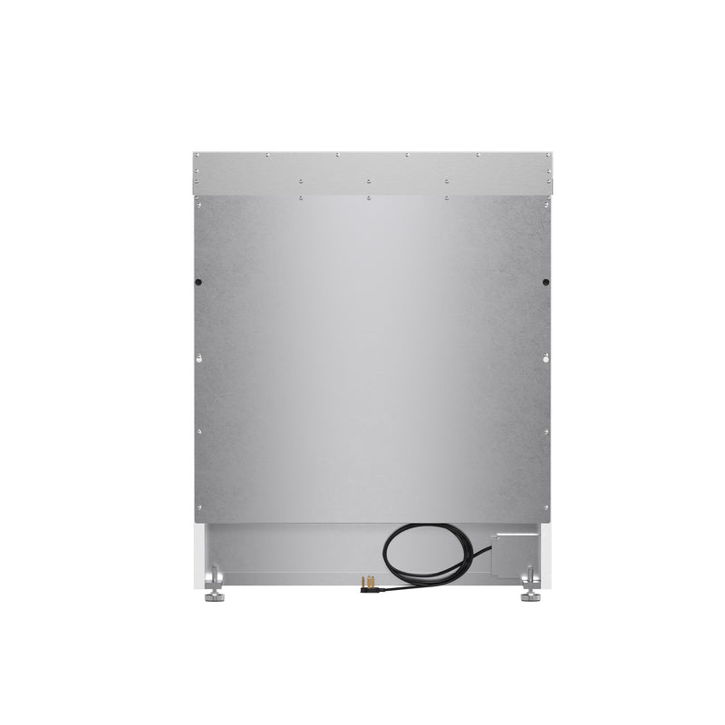 Forno Paolo 30" Freestanding Electric Range in White, True Convection, 5 Burners, with Antique Brass Handles, FFSEL6011-30WHT