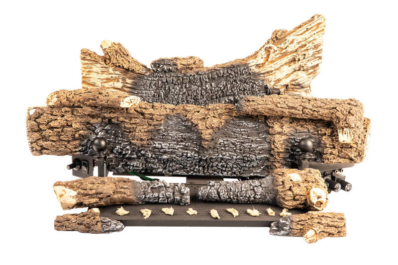 Buck Stove EmberVision Series 200 Oak Gas Logs - 30" includes On/Off Remote