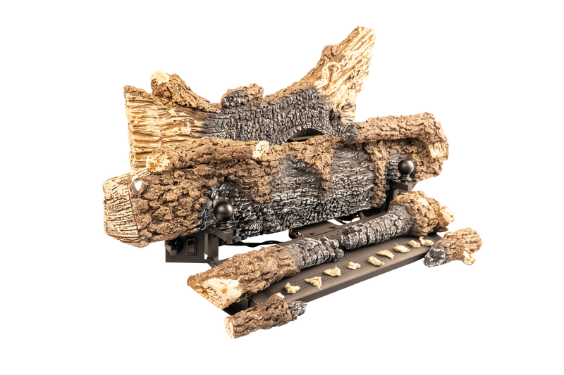 Buck Stove EmberVision Series 200 Oak Gas Logs - 30" includes On/Off Remote