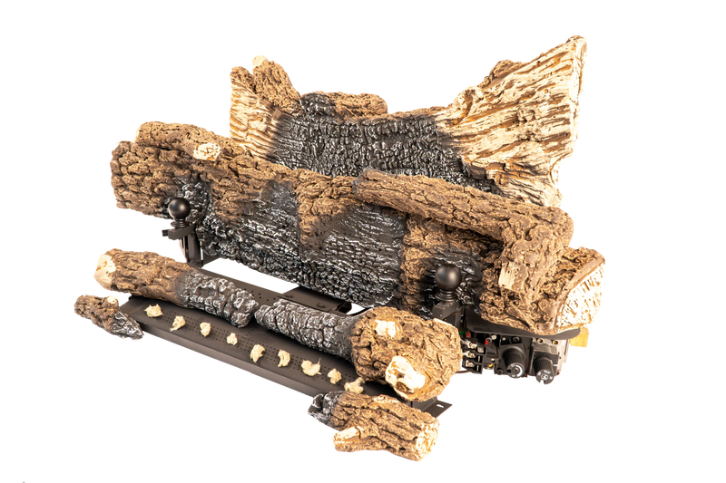 Buck Stove EmberVision Series 200 Oak Gas Logs - 30" includes On/Off Remote