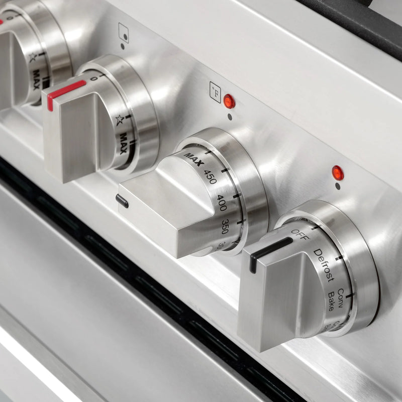 Cosmo 36" Stellar Collection 3.8 cu. ft. Freestanding Dual Fuel Range in Stainless Steel, True Convection, 5 Sealed Burners, COS-F965NF