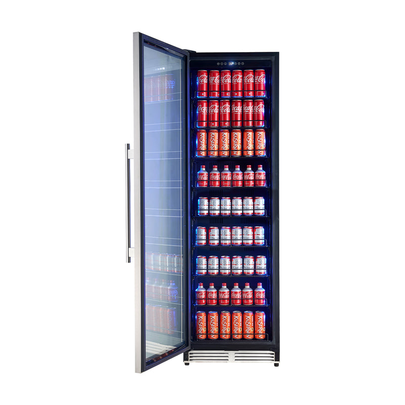 Forno Cesinali 24" Beverage Cooler with Single Zone, 15.8 cu.ft. Capacity, 9 Telescopic Shelves, FBCBI6703-24S