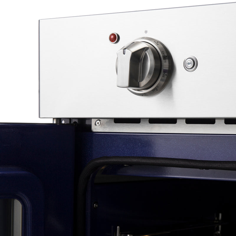 Forno Gallico 30" French Door Electric Wall Oven in Stainless Steel, True Convection, Air Fry, Telescopic Racks, FBOEL1371-30