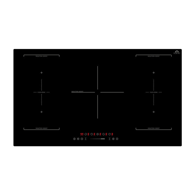 Forno 36" Induction Cooktop, 5 Zones with 2 Flex-Zones, 9 Power Levels & Booster, Touch Control, FCTIN0569-36