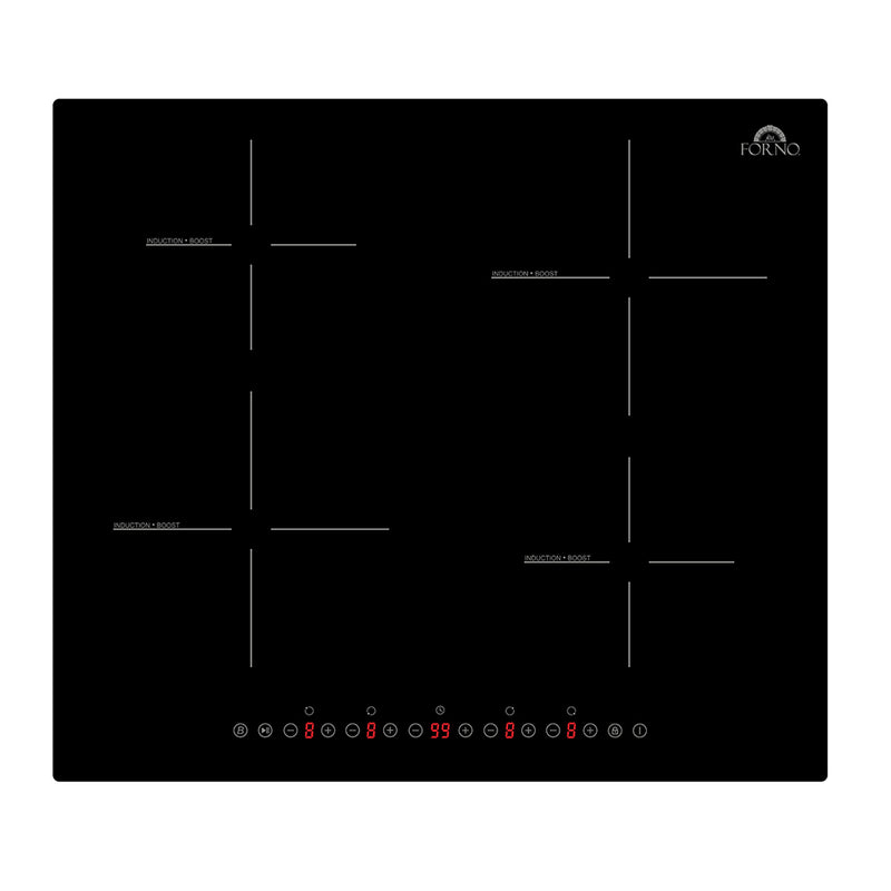 Forno Parco 24" Induction Cooktop, 4 Zones, 9 Power Levels, Boost Function, FCTIN0583-24