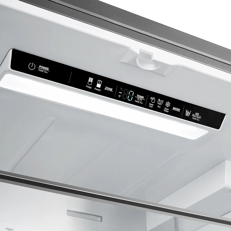 Cosmo Counter Depth French Door Refrigerator in Stainless Steel, 22.4 cu. ft. Capacity, Fingerprint-Resistant, COS-FDR223GWSS