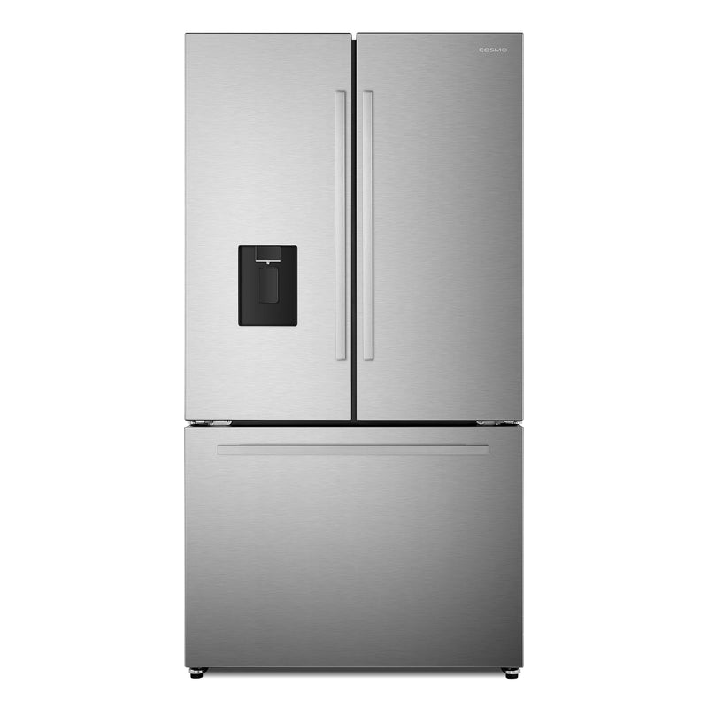 Cosmo Counter Depth French Door Refrigerator in Stainless Steel, 22.4 cu. ft. Capacity, Fingerprint-Resistant, COS-FDR223GWSS