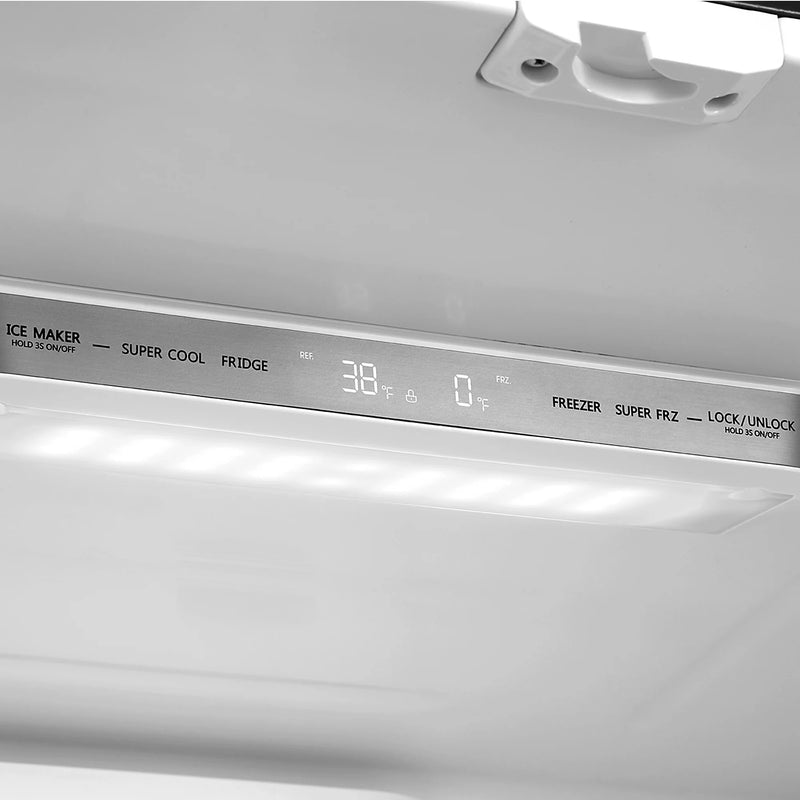 Cosmo 36" 4-Door French Door Refrigerator in Stainless Steel, 22.5 cu. ft. Capacity, Ice Maker, COS-FDR225RHSS-G