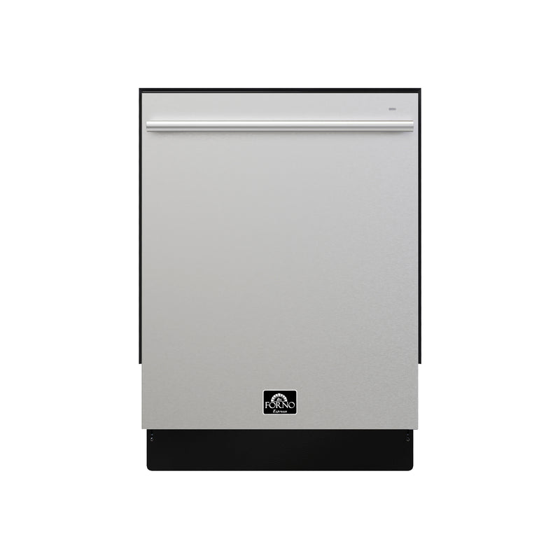 Forno Romano 24" Built-In Tall Tub Dishwasher in Stainless Steel, 7 Wash Programs, 52 dBA Quiet Operation, ENERGY STAR, FDWBI8035-24S