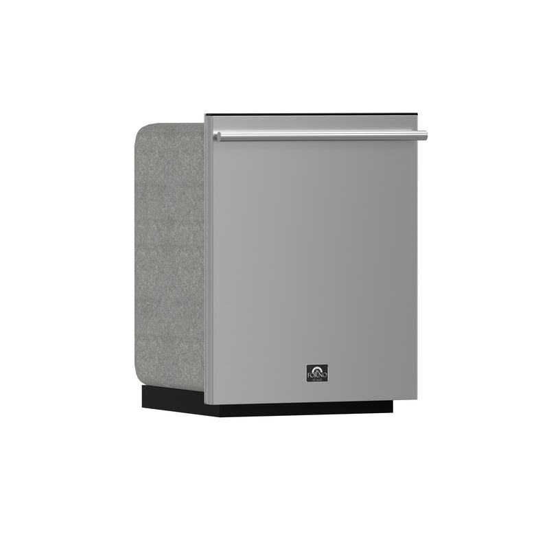 Forno Pozzo 24" Built-In Tall Tub Dishwasher in Stainless Steel , 49 dBA, 6 Wash Programs, Double Drying, FDWBI8067-24S