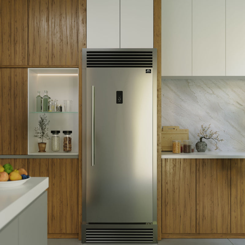 Forno Fortezza 32" Right-Swing Convertible Refrigerator/Freezer with Digital Controls with Grill Trim Kit, Energy Star Certified, FFFFD1738-32RSG