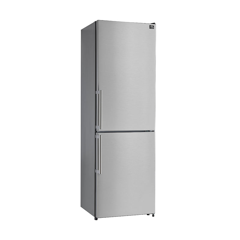 Forno Guardia 23.4" Bottom Freezer Refrigerator in Stainless Steel, 10.8 cu.ft., Right Swing, FFFFD1778-24RS