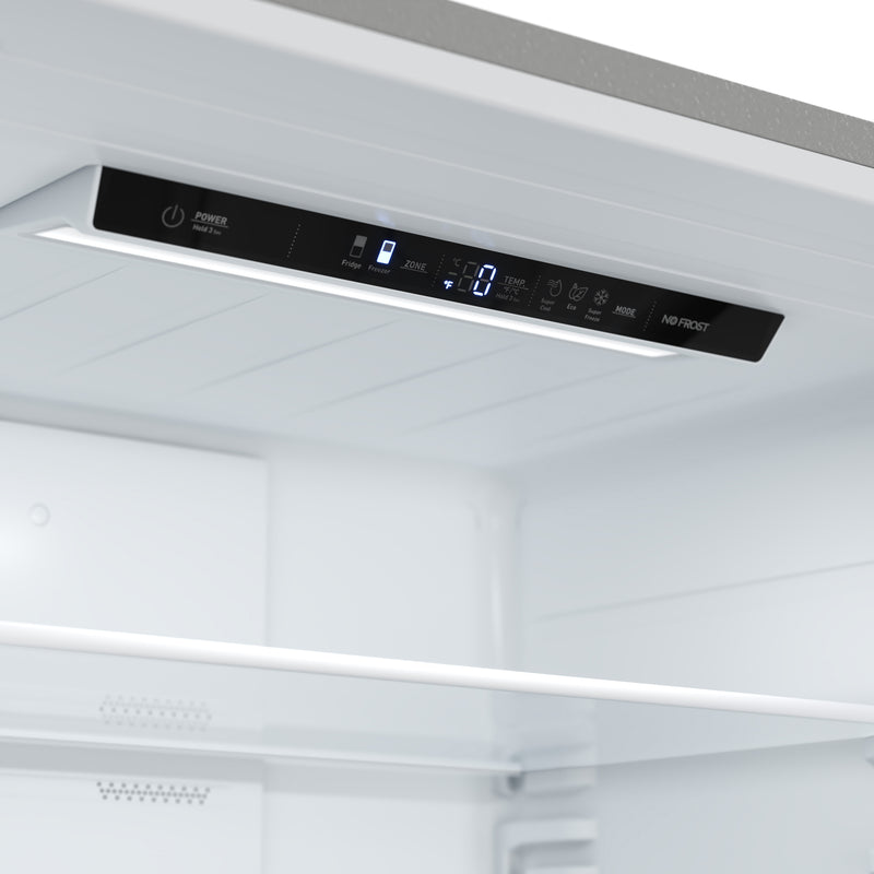 Forno Milano Espresso 31" Freestanding Bottom Freezer Refrigerator in Stainless Steel, Counter-Depth, Digital Touch Control, Right Swing, FFFFD1785-31S